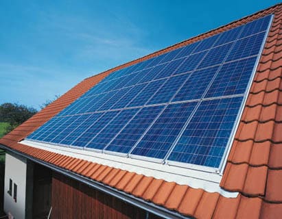 panneau solaire sur toit